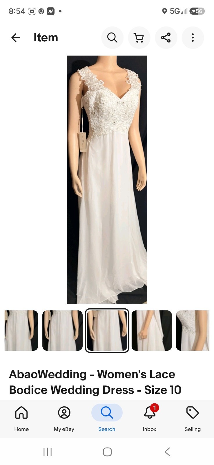 Abao Wedding Dress -new with tags.