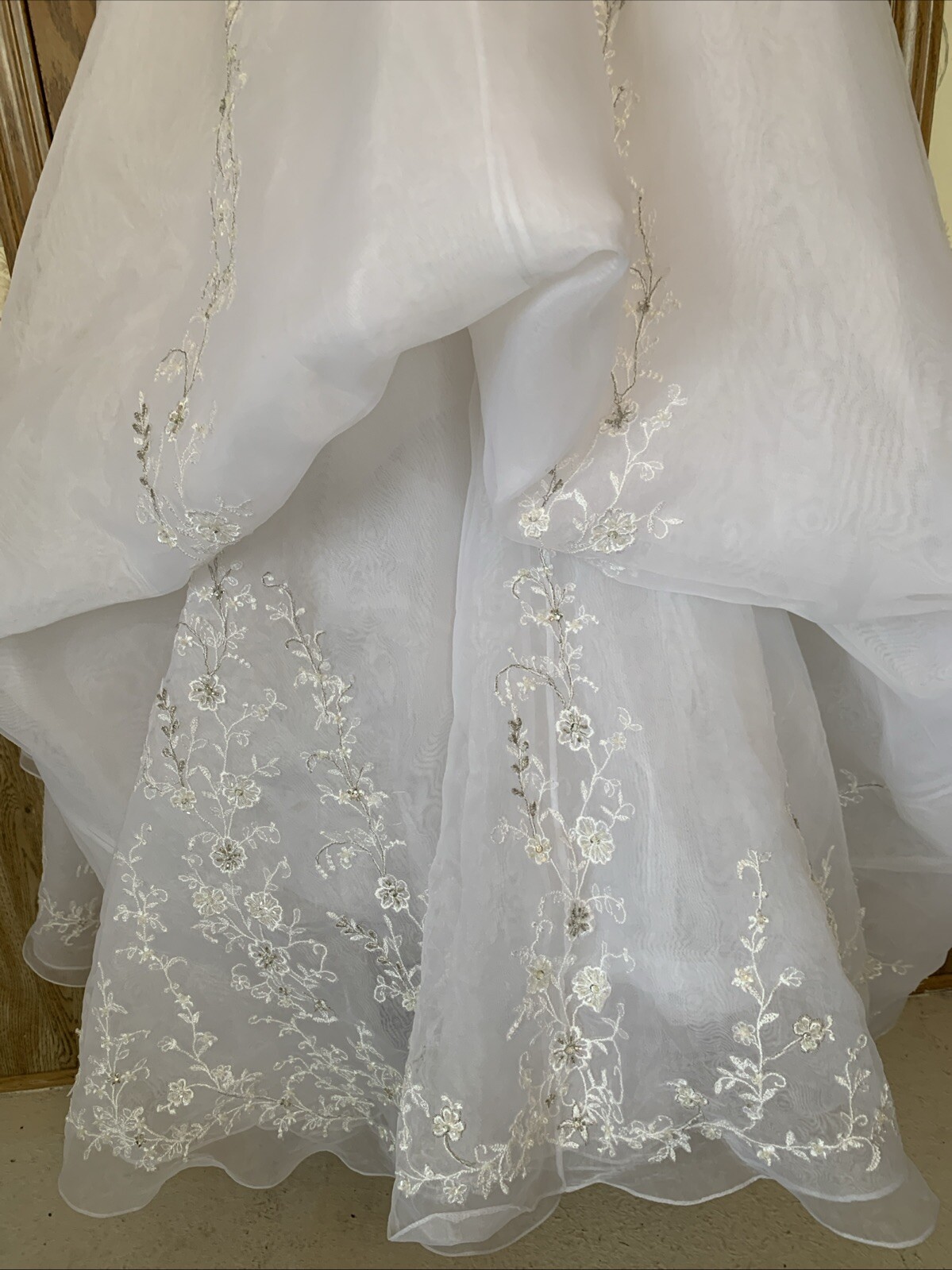 Casablanca Bridal Style 1690 White Size 6 But Altered Hippy Cinderella Strapless