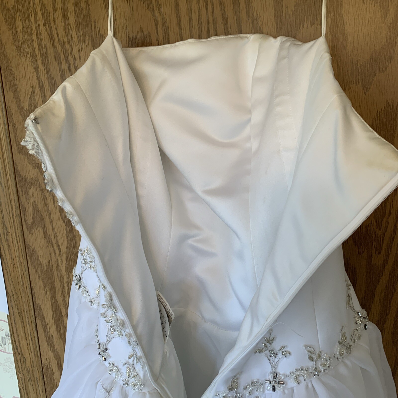 Casablanca Bridal Style 1690 White Size 6 But Altered Hippy Cinderella Strapless