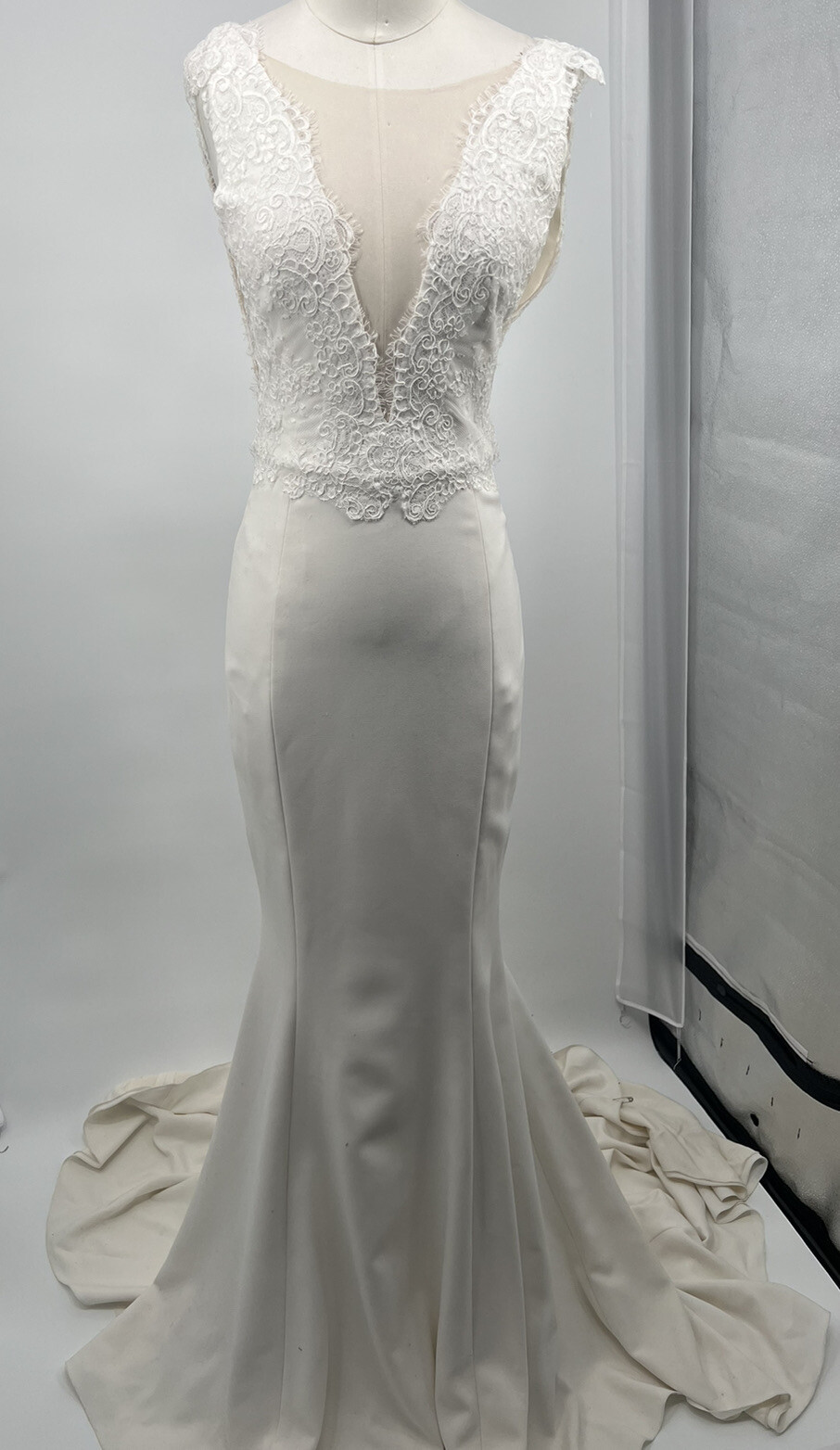 Mermaid Wedding Dresses Appliques Bridal Gowns Beaded Size