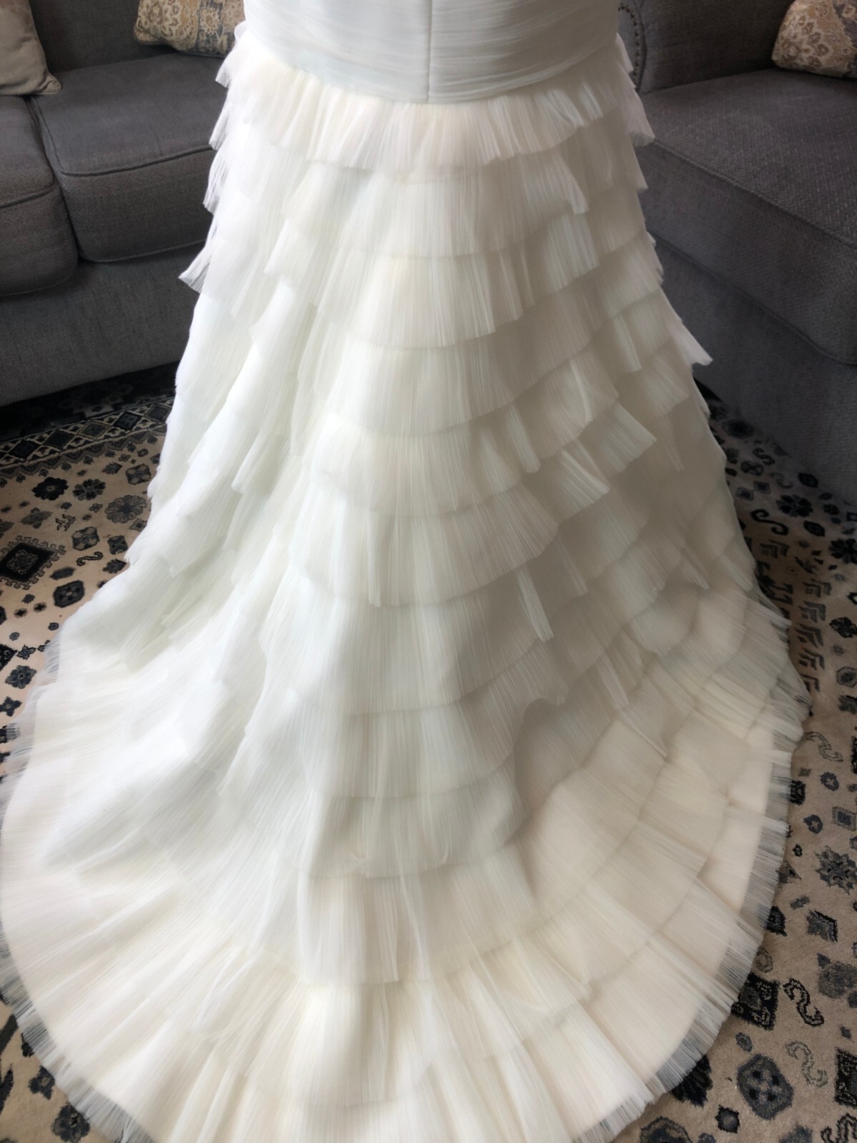 NEW Strapless Wedding Dress Sz 10 NWT $1,400 Strapless Ivory Gown Trumpet