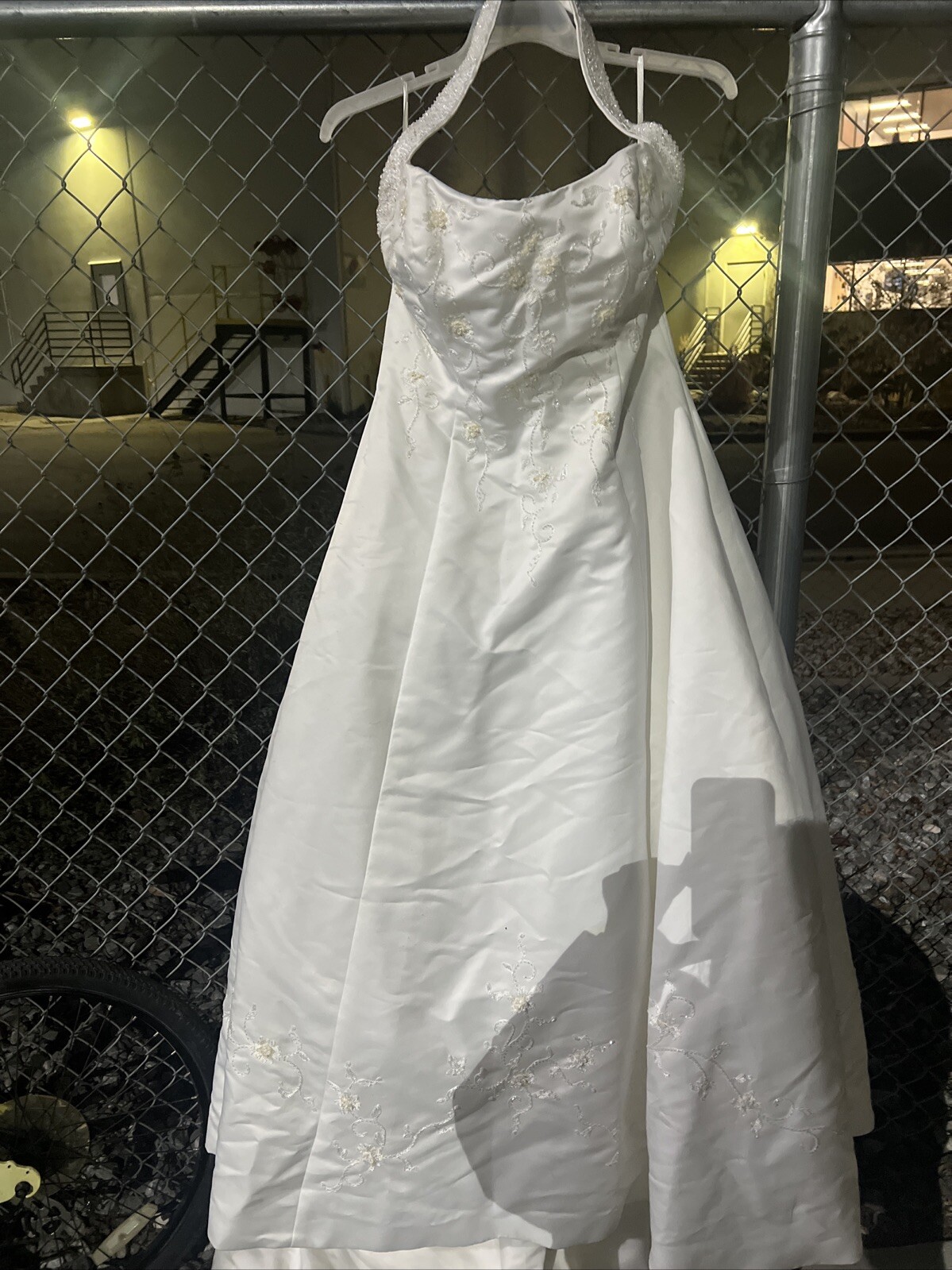 Size 20 Ashley Jordan White Wedding Dress.S-20