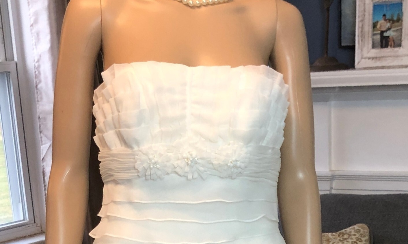 NEW La Sposa Strapless Wedding Gown Sz 10 NWT $1,200 Princess