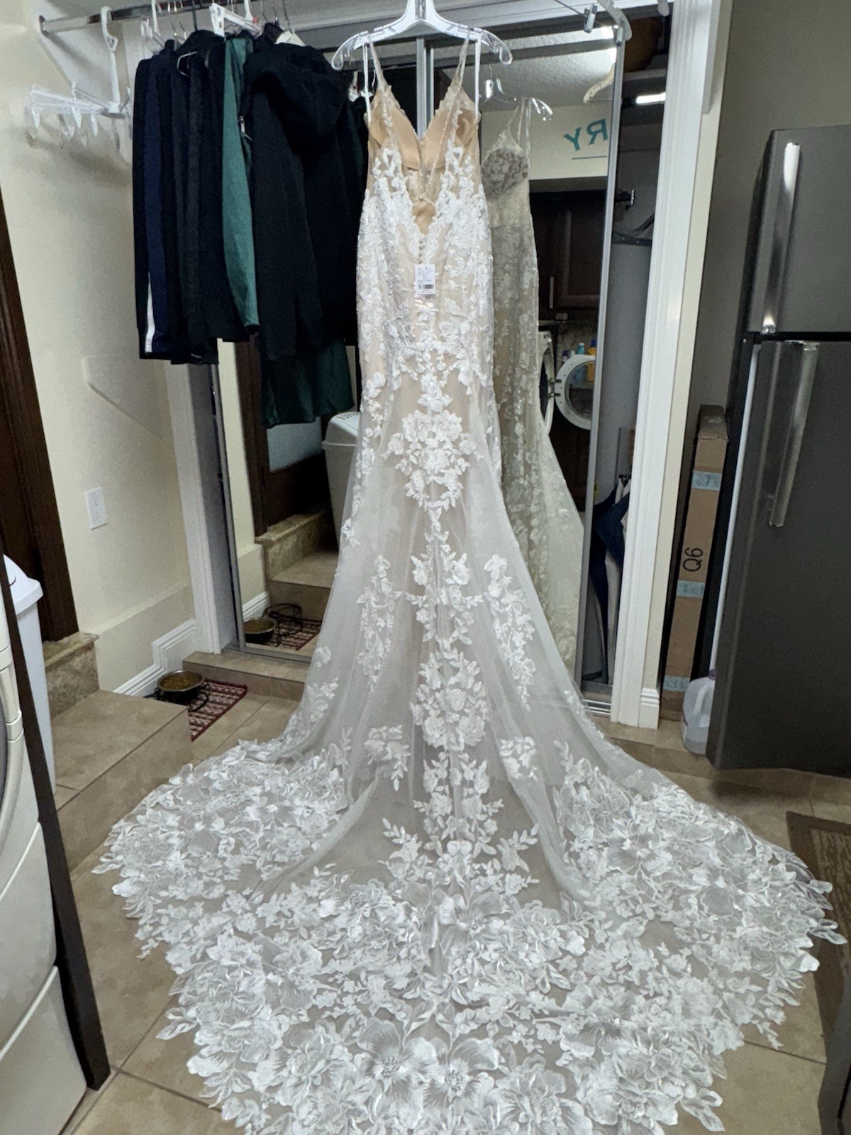 NWT Martina Liana CUSTOM WHITE Wedding Dress Gown SZ 10 UNALTERED Retail $4400