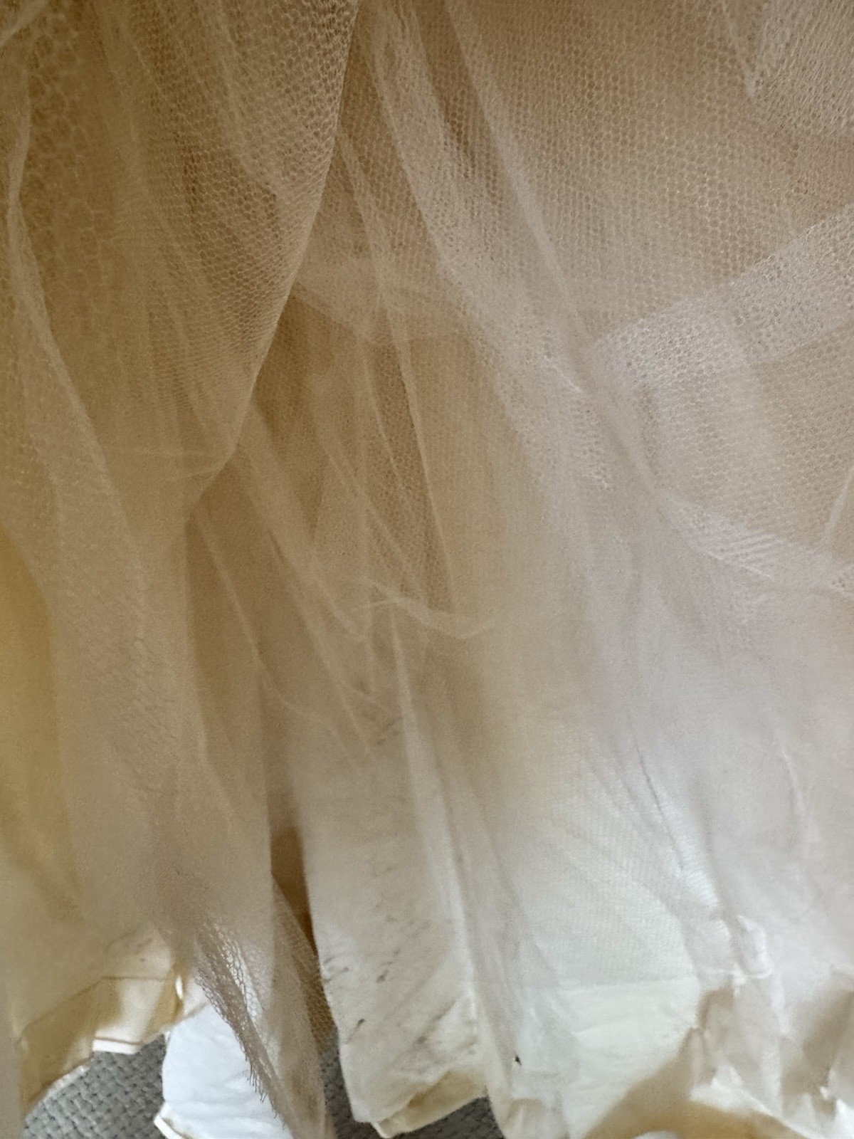 Bianchi 1950s Ivory Full-Length Wedding Dress pearl embellished