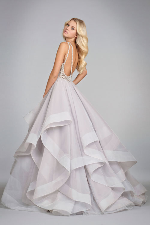 Hayley Paige Dori UK 6 8 US 2 4 6 Ivory Alabaster Ball Gown
