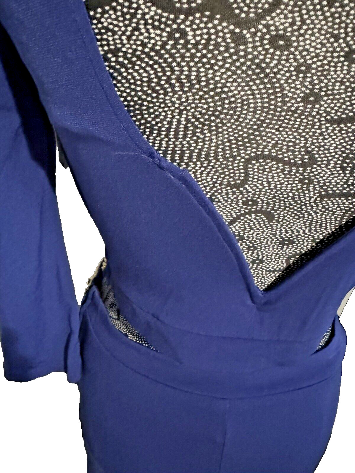 NWOT Way-In Two Piece Jewels Details Jersey Top/Long Skirt Royal Blue Size 7