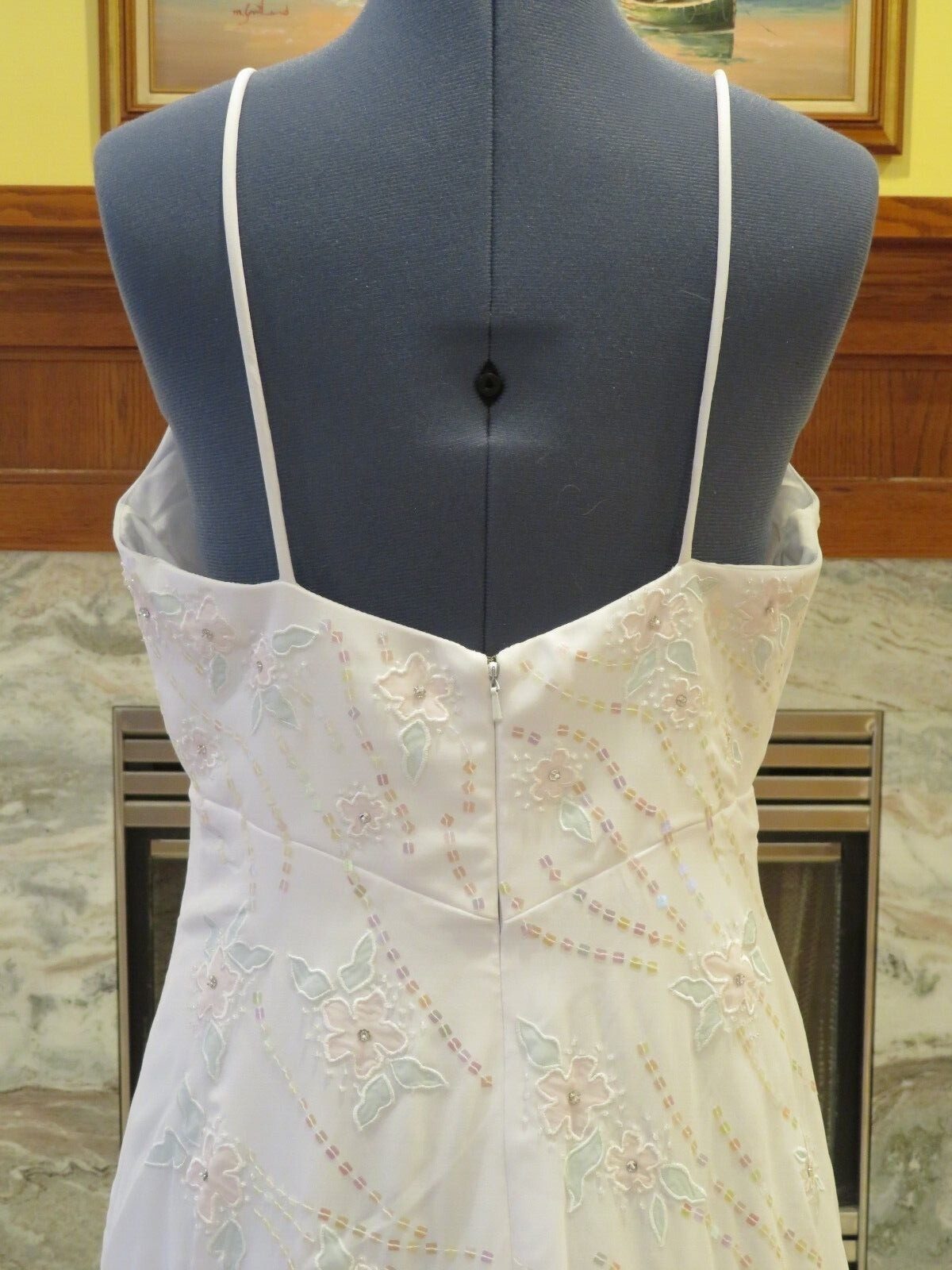 NEW Venus Vintage Wedding Dress Gown Train FLOWERS BEACH SPARKLE ROMANTIC WOW