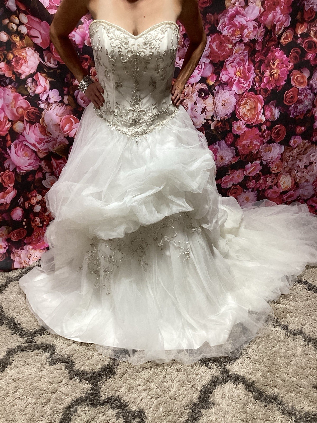 Alfred Angelo 2319C Wedding Ballgown Strapless Sweetheart Neckline Sz 8