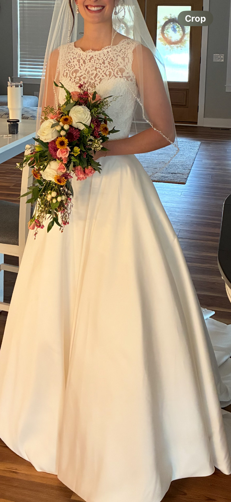 Wedding Dress Violet Grace Size 4 Worn Once