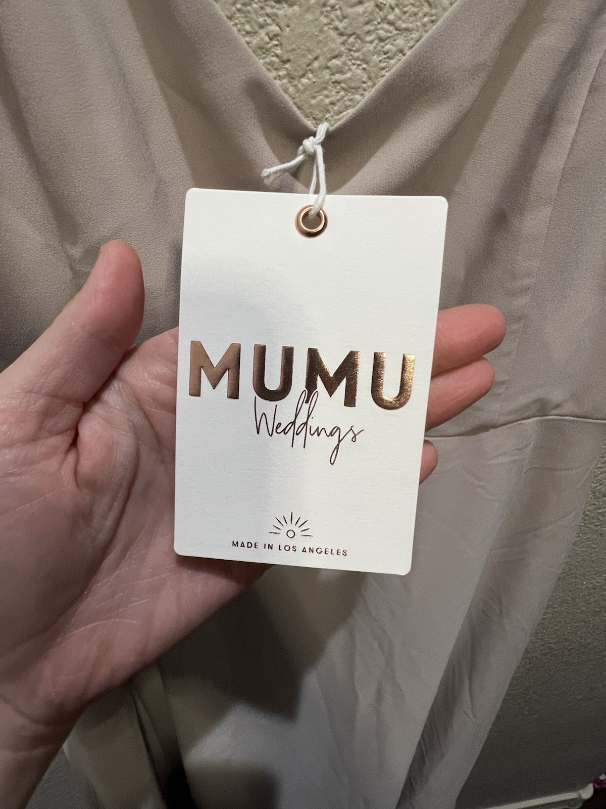 Show me your mumu Formal Dress Beige/Peach color Size Medium NWT