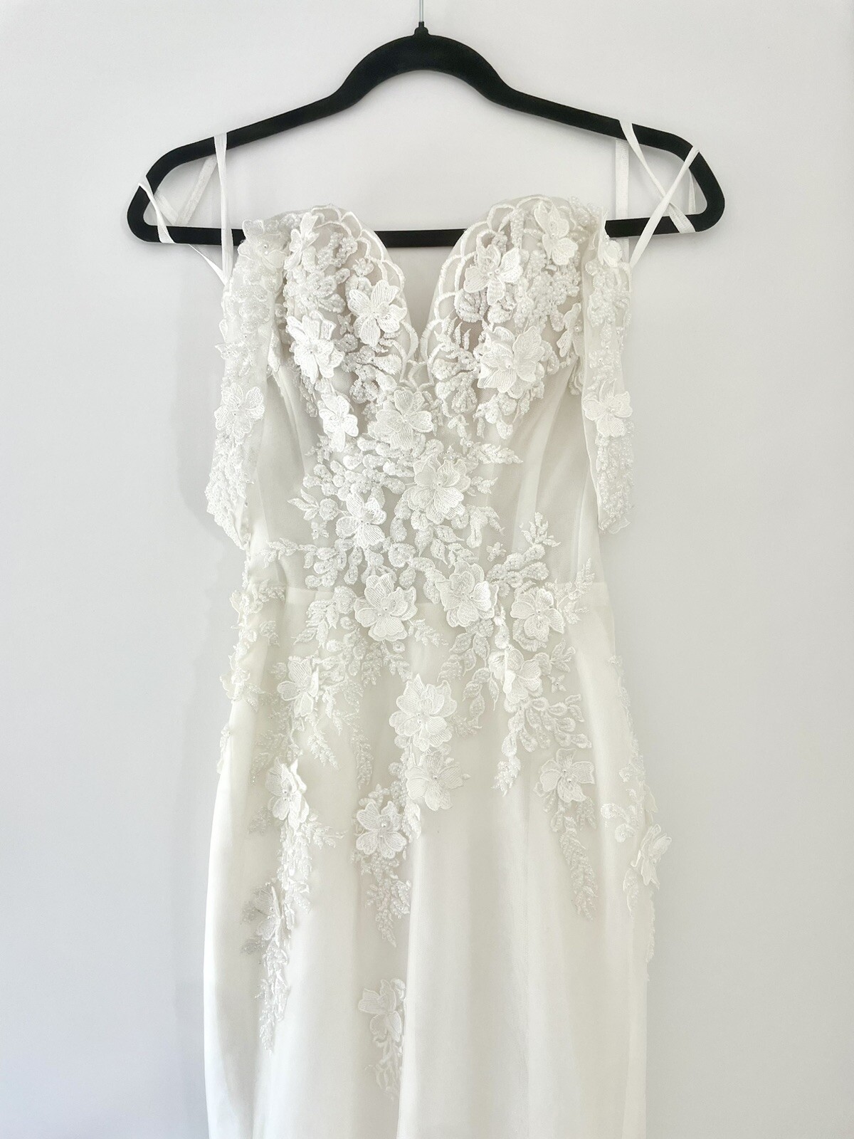Custom Fit & Flare, Wedding Dress Skirt Overlay, Hand Beaded, NEVER WORN Petite