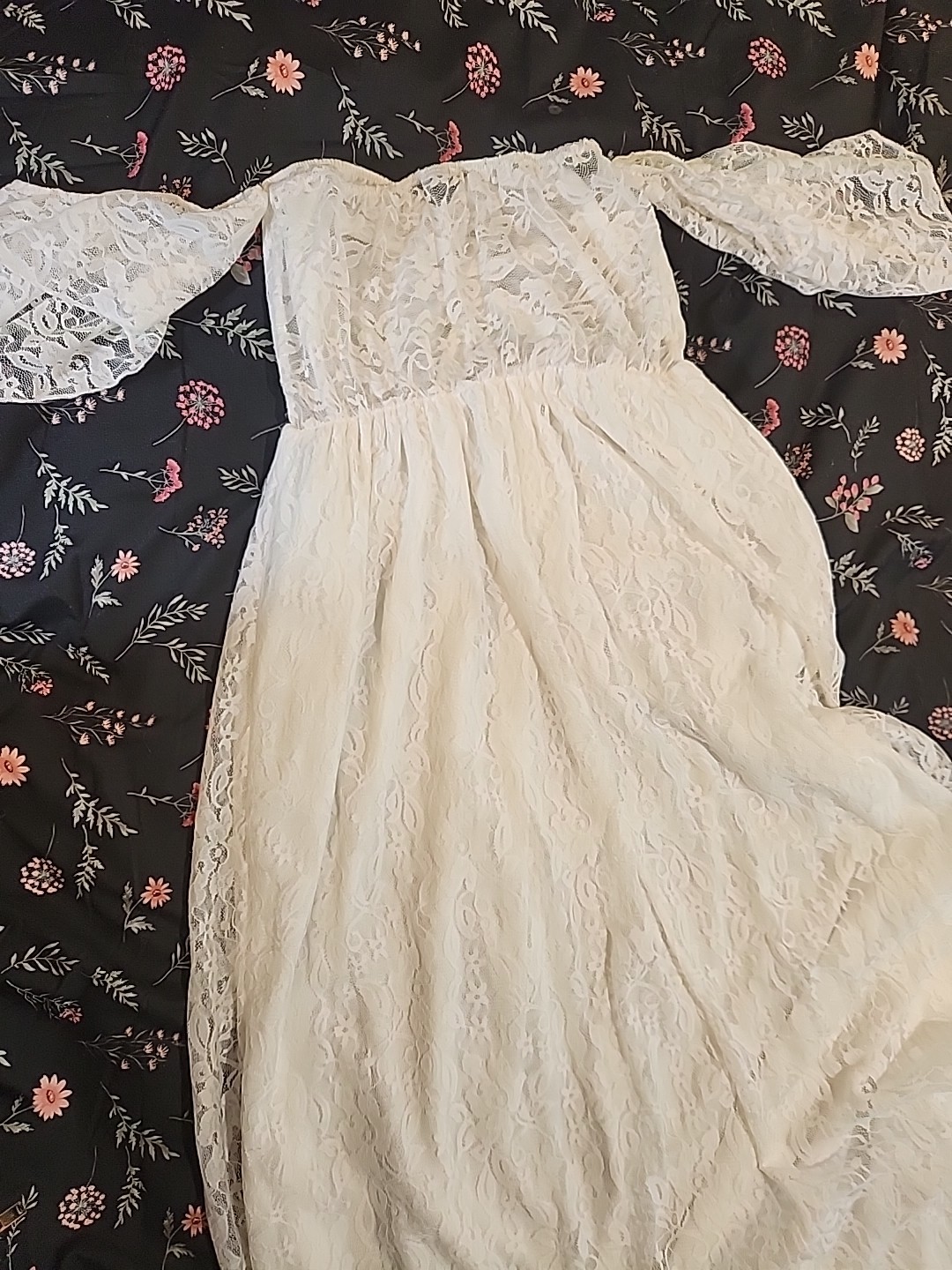 Unbranded Lace Maternity Dress Wedding Photos Shoot Size Small