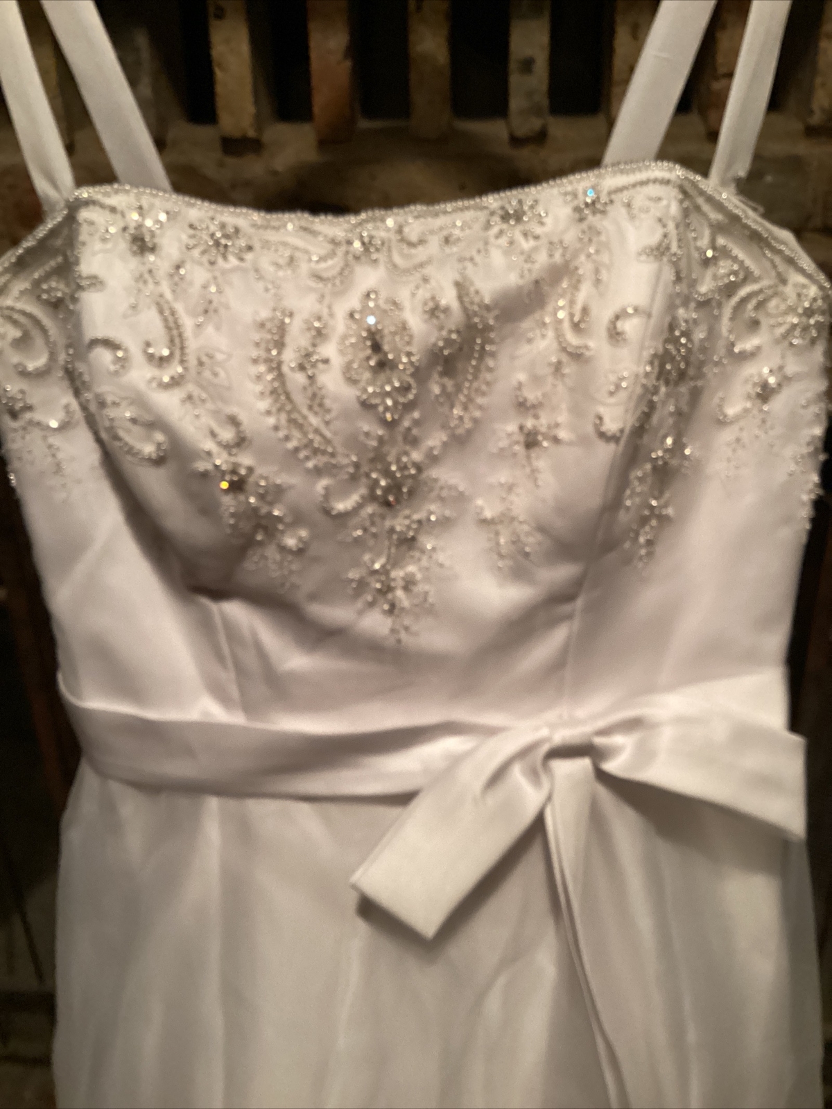 Stunning Ivory Wedding Dress Plus 22W~Beaded/Strapless/Pearls~Venus