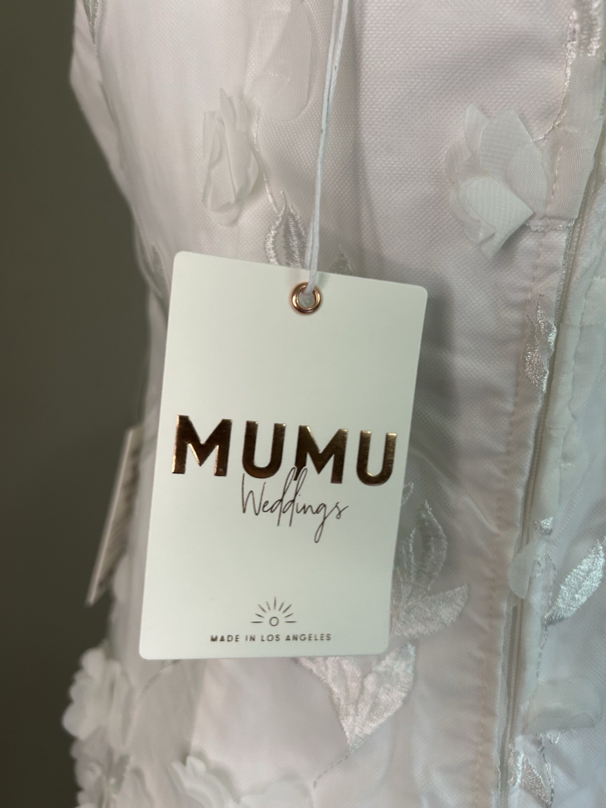 Show Me Your Mumu 3D Floral Dress White Embroidery XL Bridal