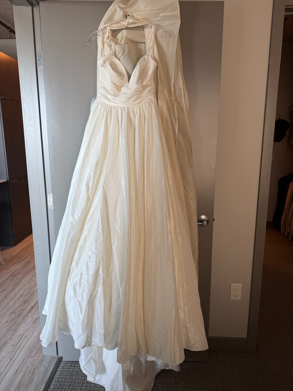 Anthropologie Watters Sapphie Sweatheart Taffeta Ballgown Wedding Gown