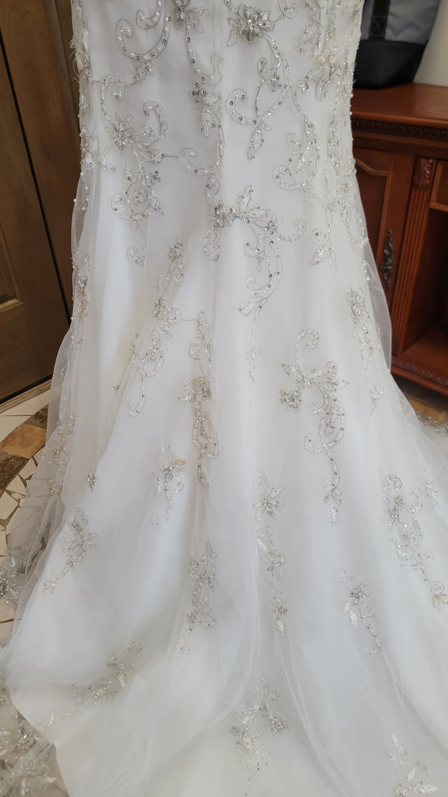 Morilee 2778 Bridal Wedding Dress Crystal Beaded Embroidery Fit and Flare Ivory