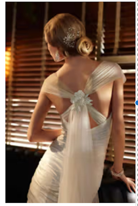 NWT Galina Signature Wedding Dress David’s Bridal Gown Ivory Size 4 Excellent!