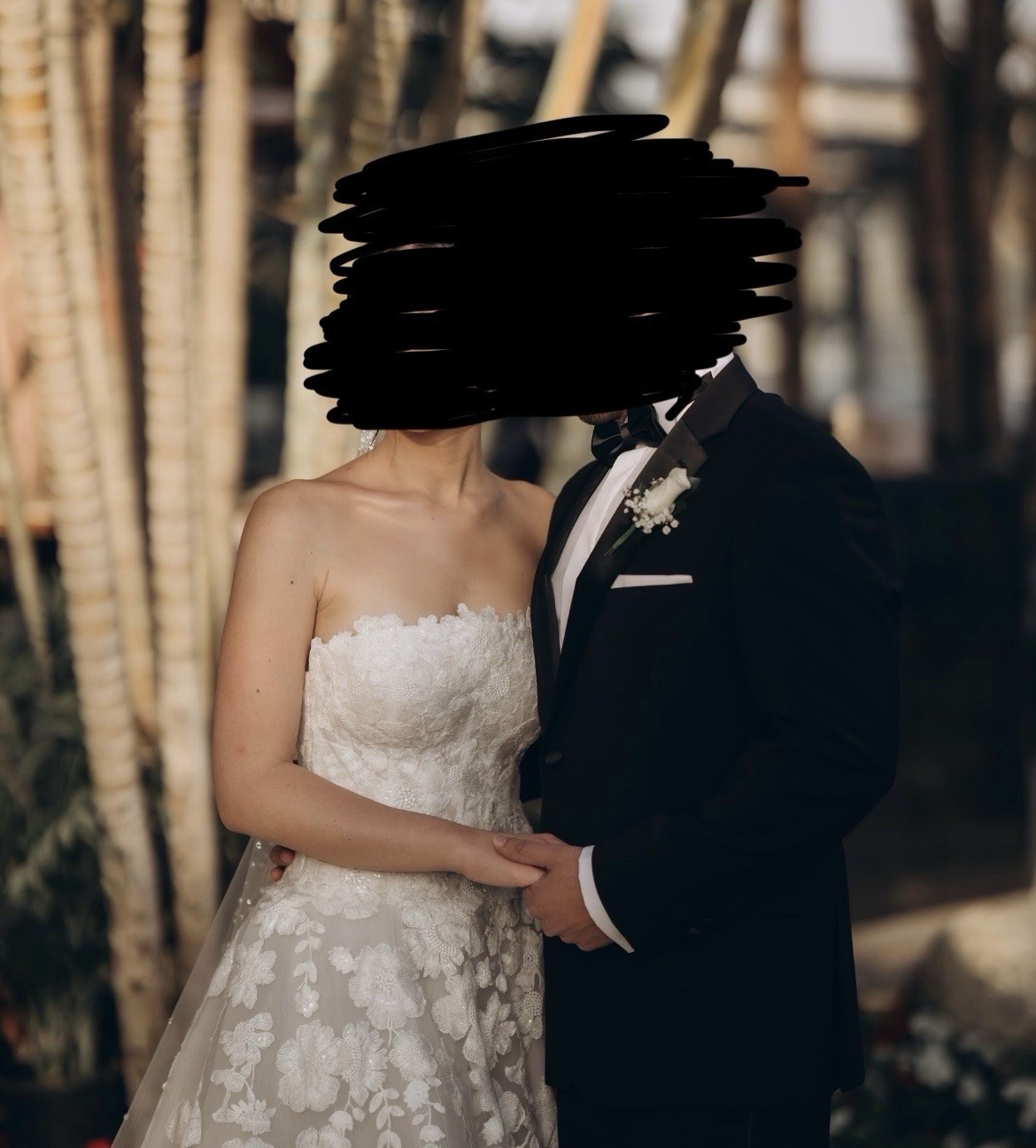 2024 Anne Barge Berkshire Wedding Dress With Custom Unbranded Veil