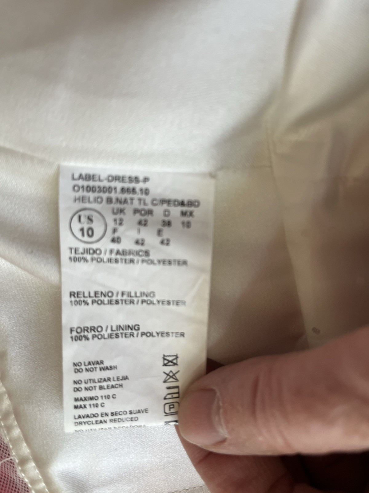 Pronovias Off-White Empire waist Strapless Belted Wedding Dress 8 or 10 beaded
