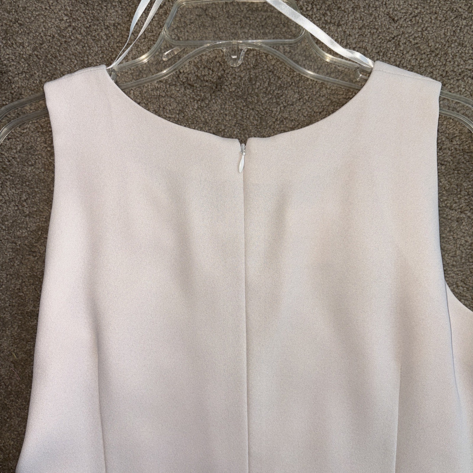 Robes Lawrence Montreal Formal Dress w/Blazer Beige Wedding Bride NYE size 14P