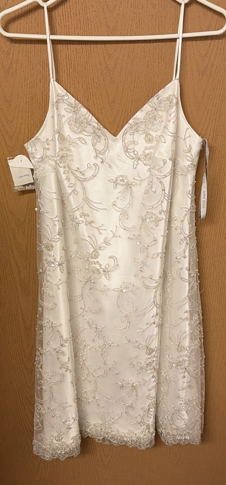 Alfred Angelo Size 12 Beach Sequin Wedding Dress NEW!
