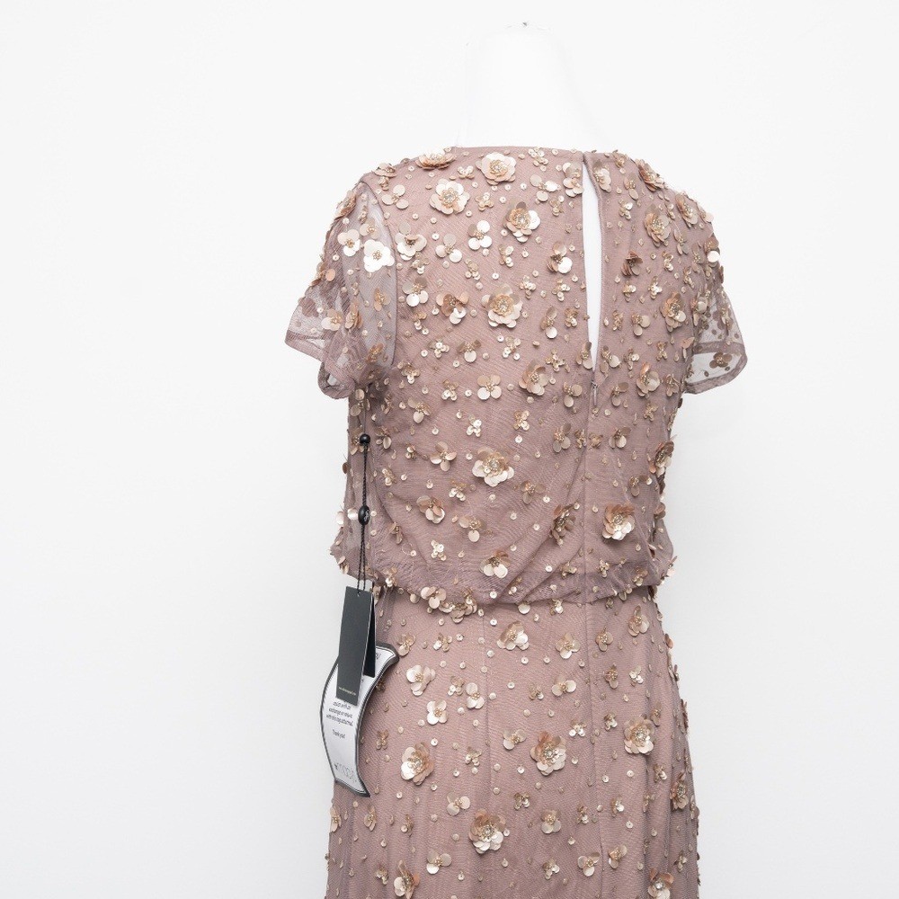 Adrianna Papell – Petite 3D Embellished Blouson Gown
