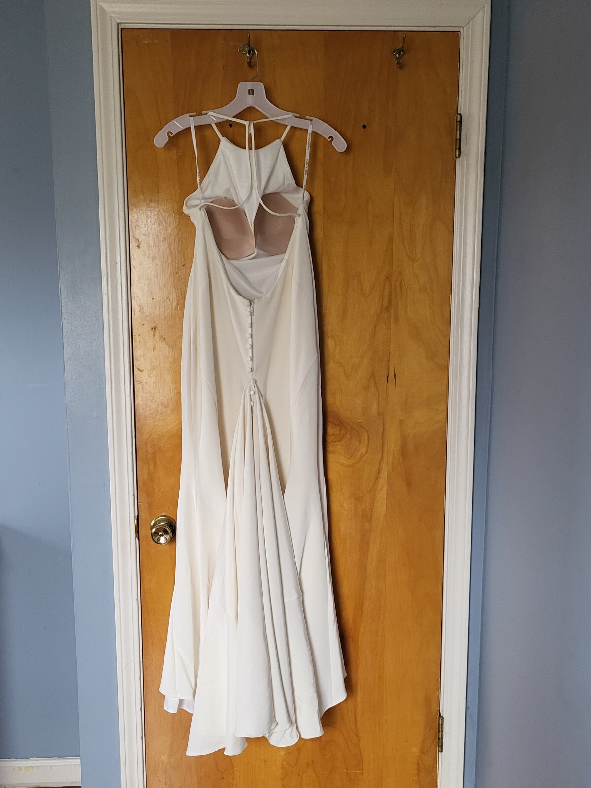 martina liana natural silk wedding dress size 12