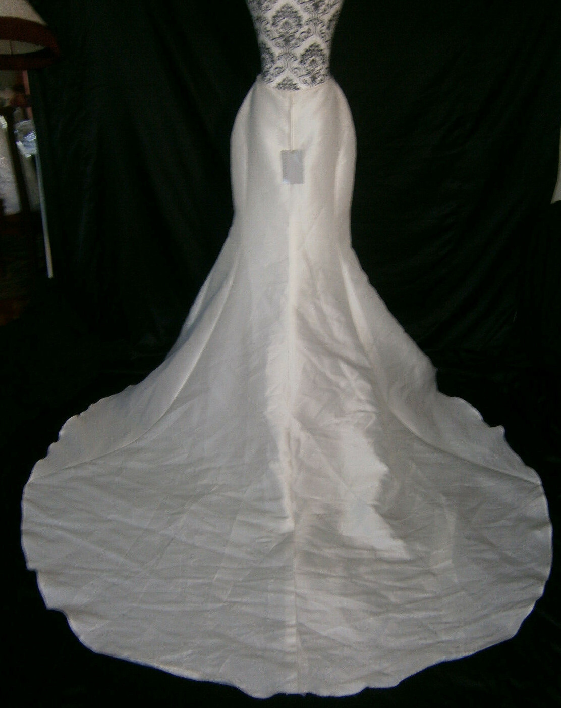 Martina Liana Skirt Separate Wedding Bridal 12 Silk Satin Ivory Formal Train