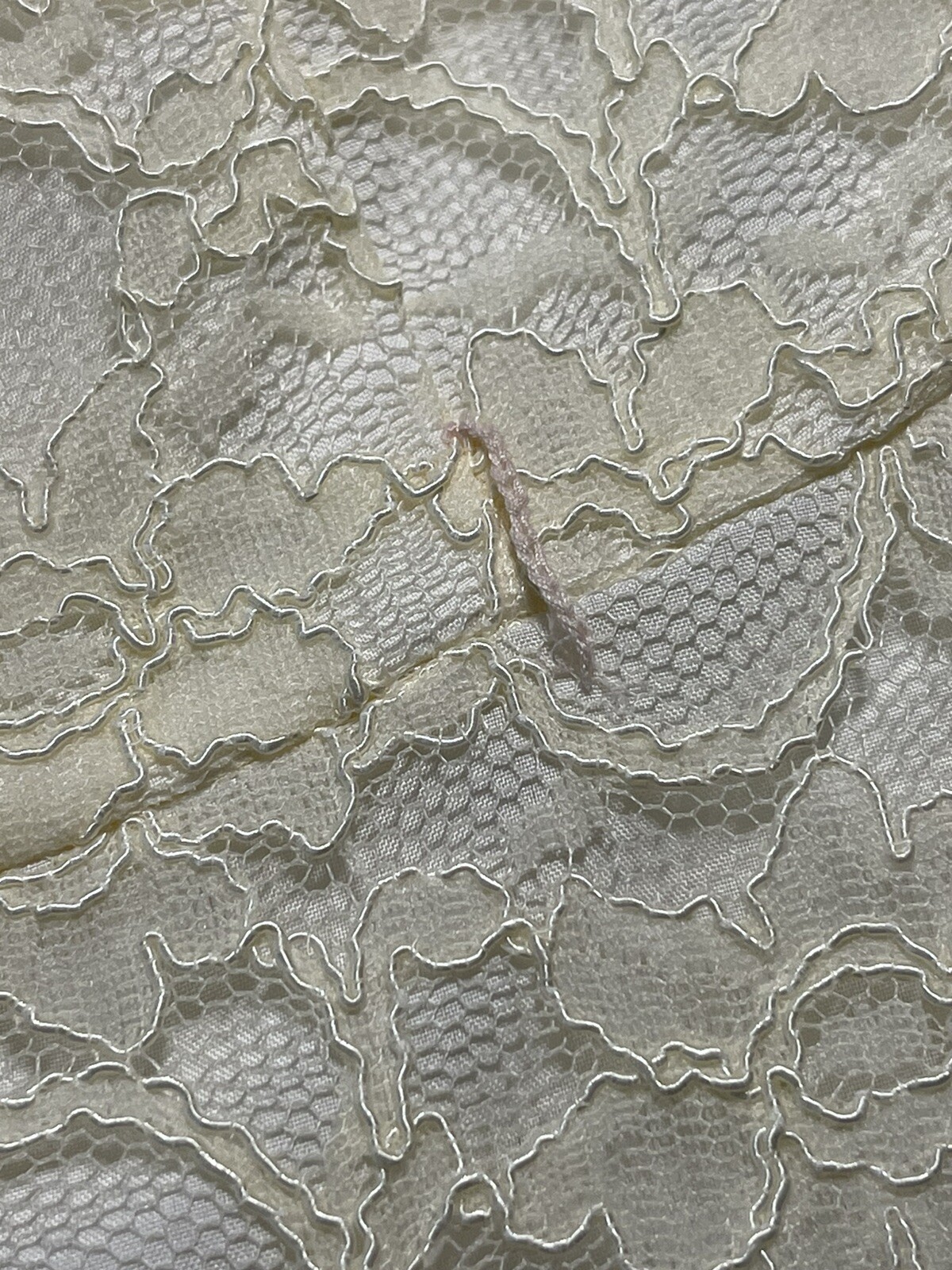 Bari Jay Sz 6 Tea Length Ivory Wedding Dress Strapless Tulle Retro Fit and Flare