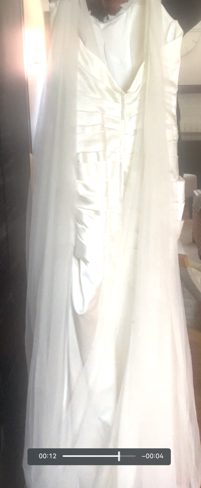 NWT Galina Signature Wedding Dress David’s Bridal Gown Ivory Size 4 Excellent!