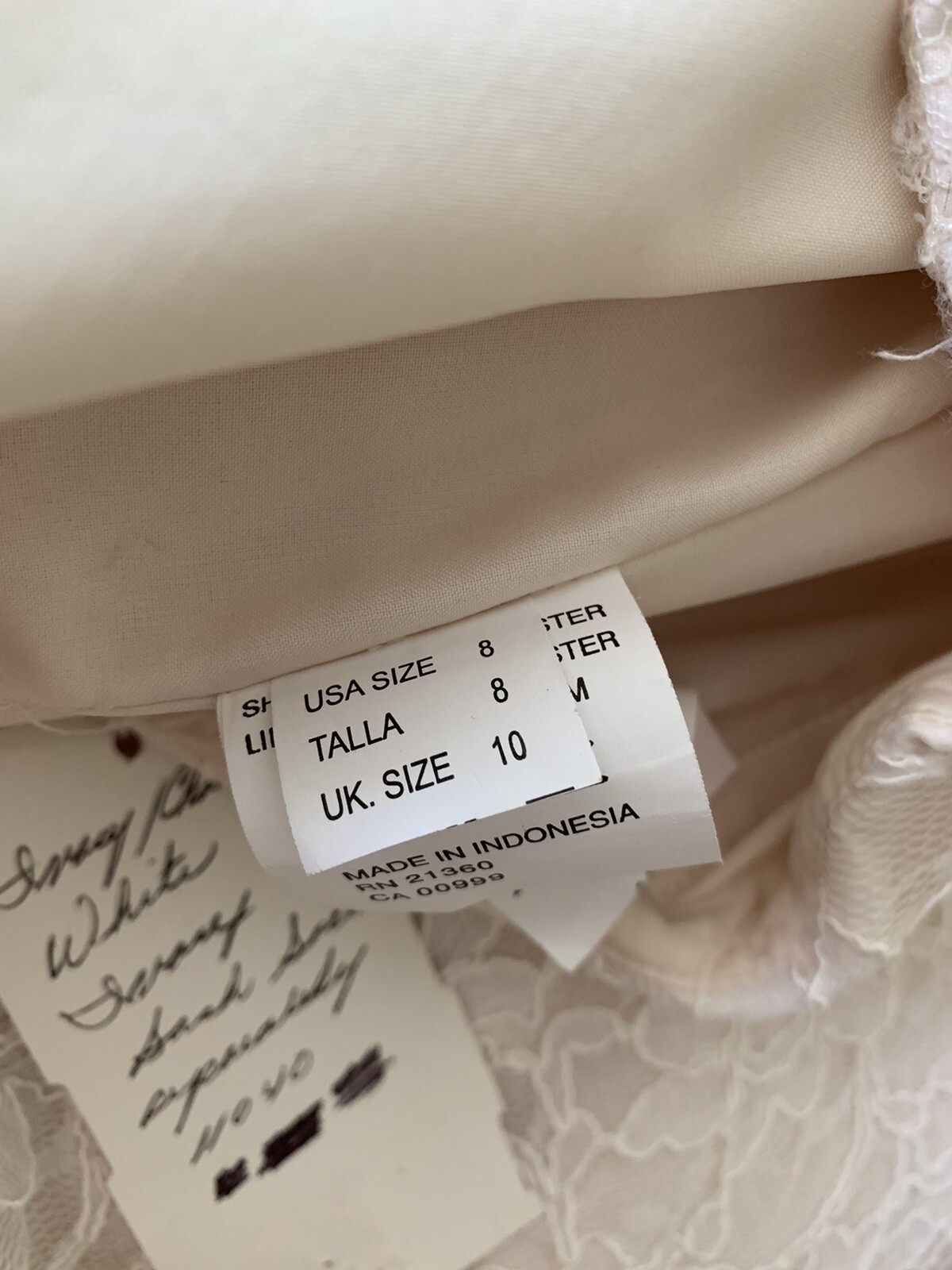 Morilee Madeline Gardner Wedding Dress 19822 Ivory Lace Strapless Back Buttons 8