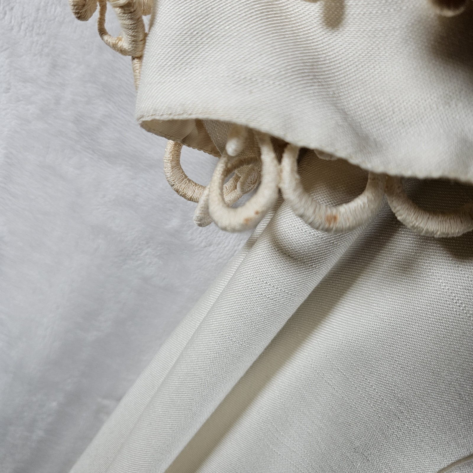 Vintage 1940s Emma Domb Maxi Dress Sz 9 Ivory Cottage Victorian Wedding Fairy