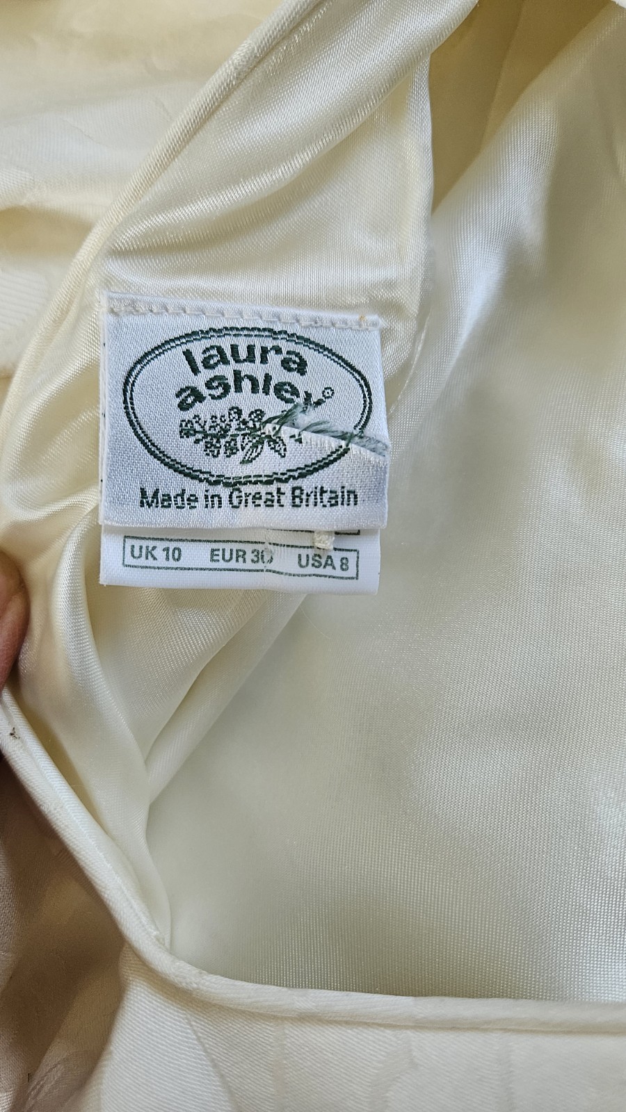 Laura Ashley Wedding Dress UK10 Made In Great Britain