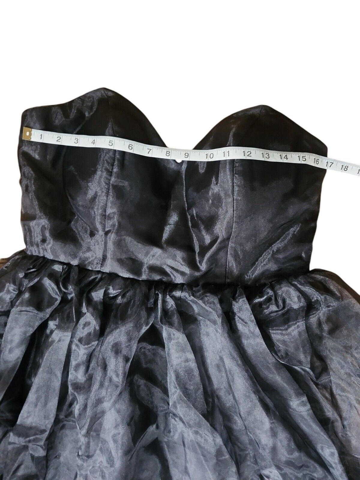 Whimsigoth Dark Fairy Taffeta Wedding Gown Size 14 Sweetheart New With Flaw Hoco