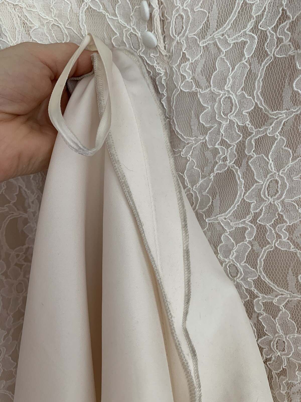 Morilee Madeline Gardner Wedding Dress 19822 Ivory Lace Strapless Back Buttons 8