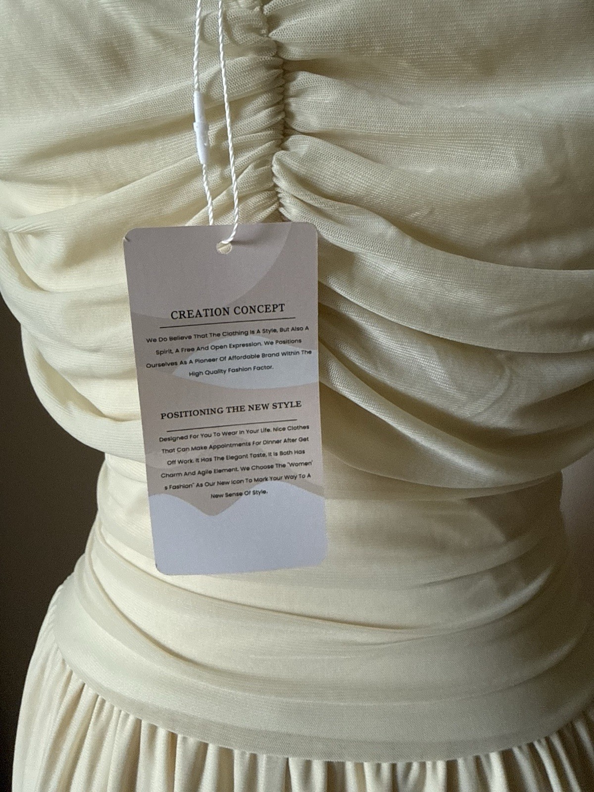 Ivory Strapless Ruched Maxi Dress S NWT Courthouse Wedding Bridal Minimalist