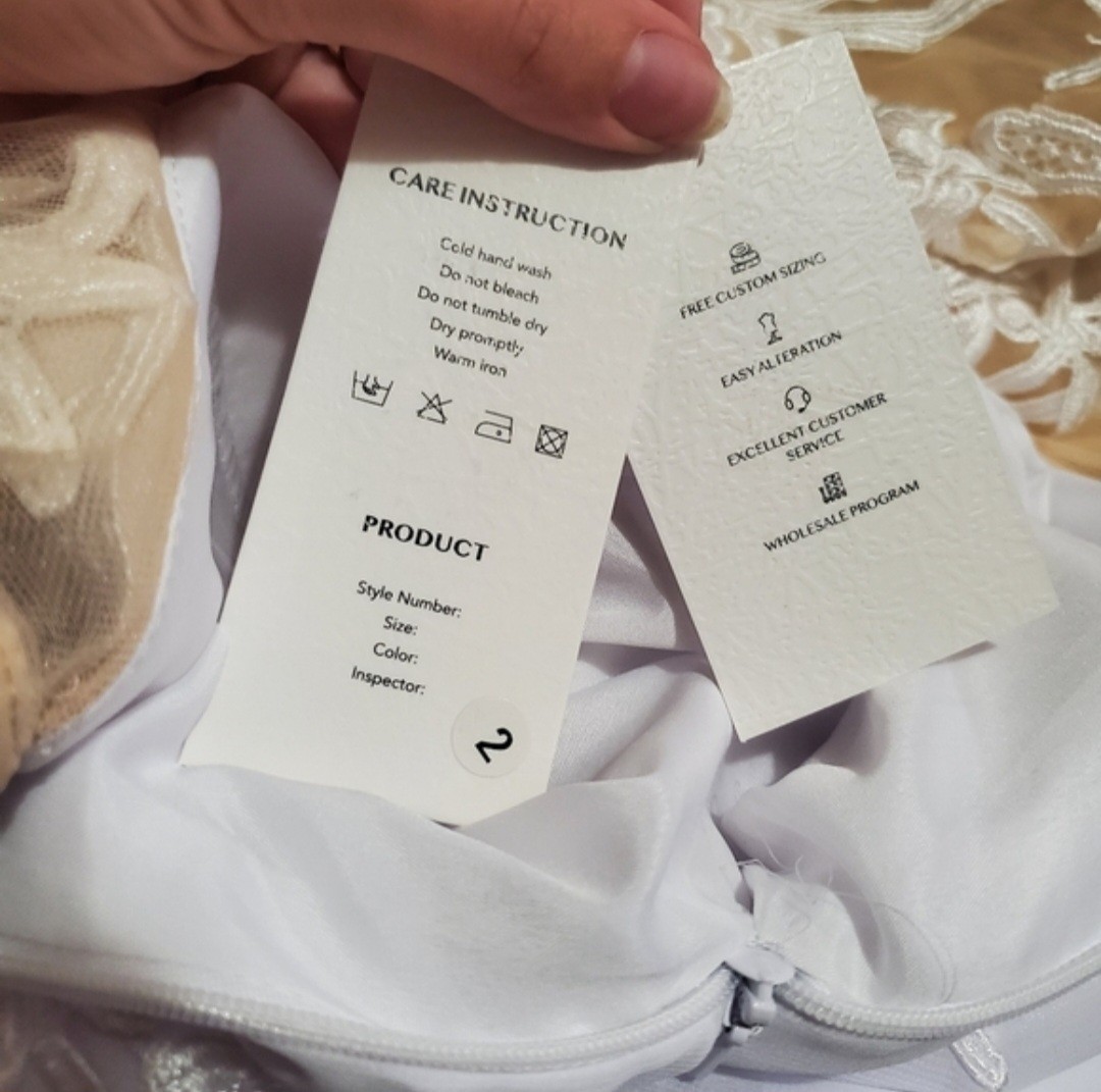 Flowing A-Line Illusion Wedding Dress