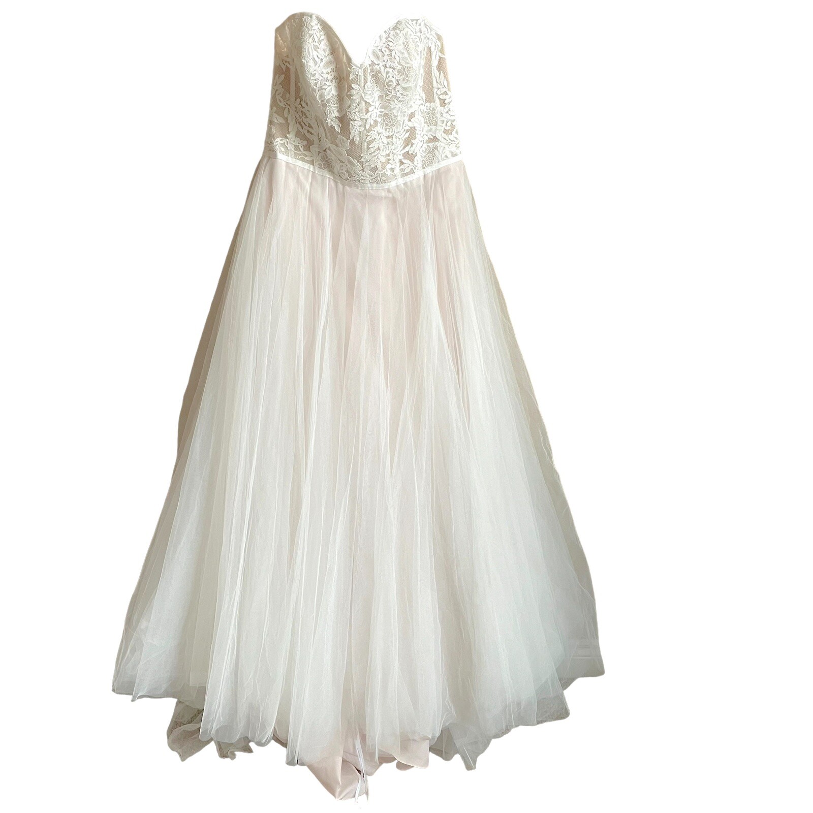 BHLDN Watters Wtoo Clarinda Gown Style 15721R Ivory Blush Size 15 Wedding Bridal