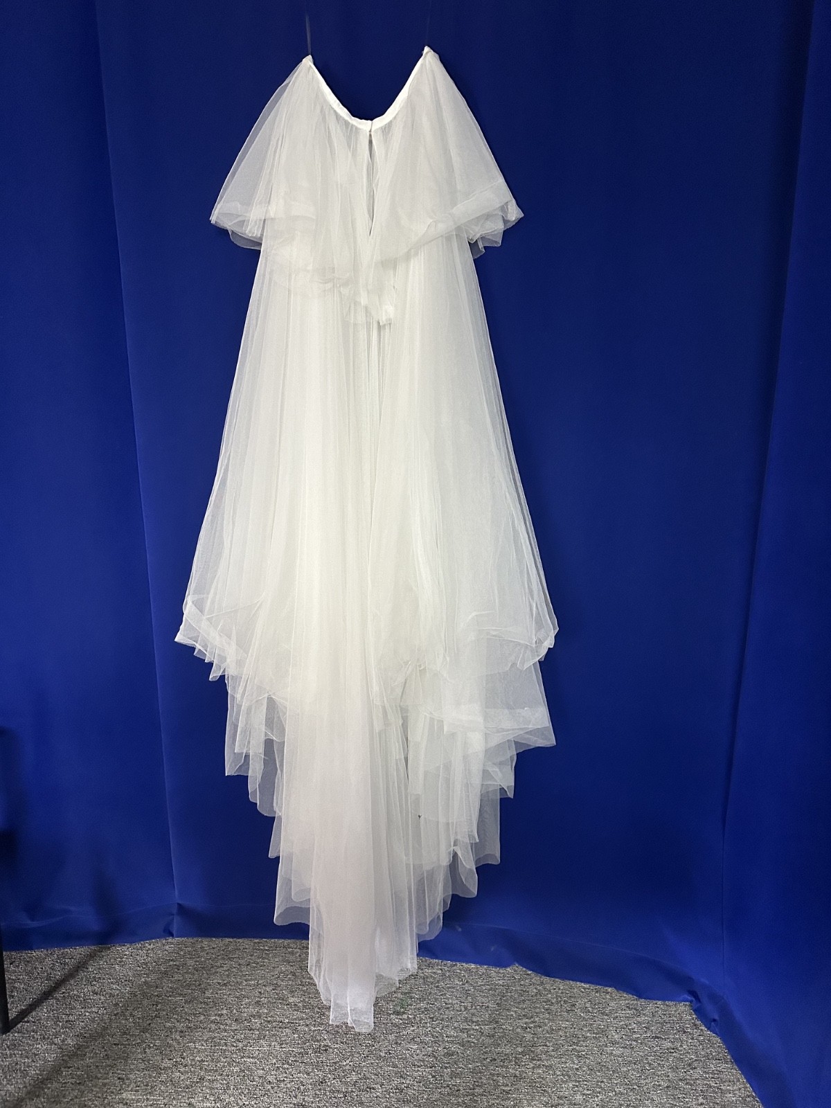 Willowby Watters Wedding Dress Separate Tulle Overskirt with Train Size 10