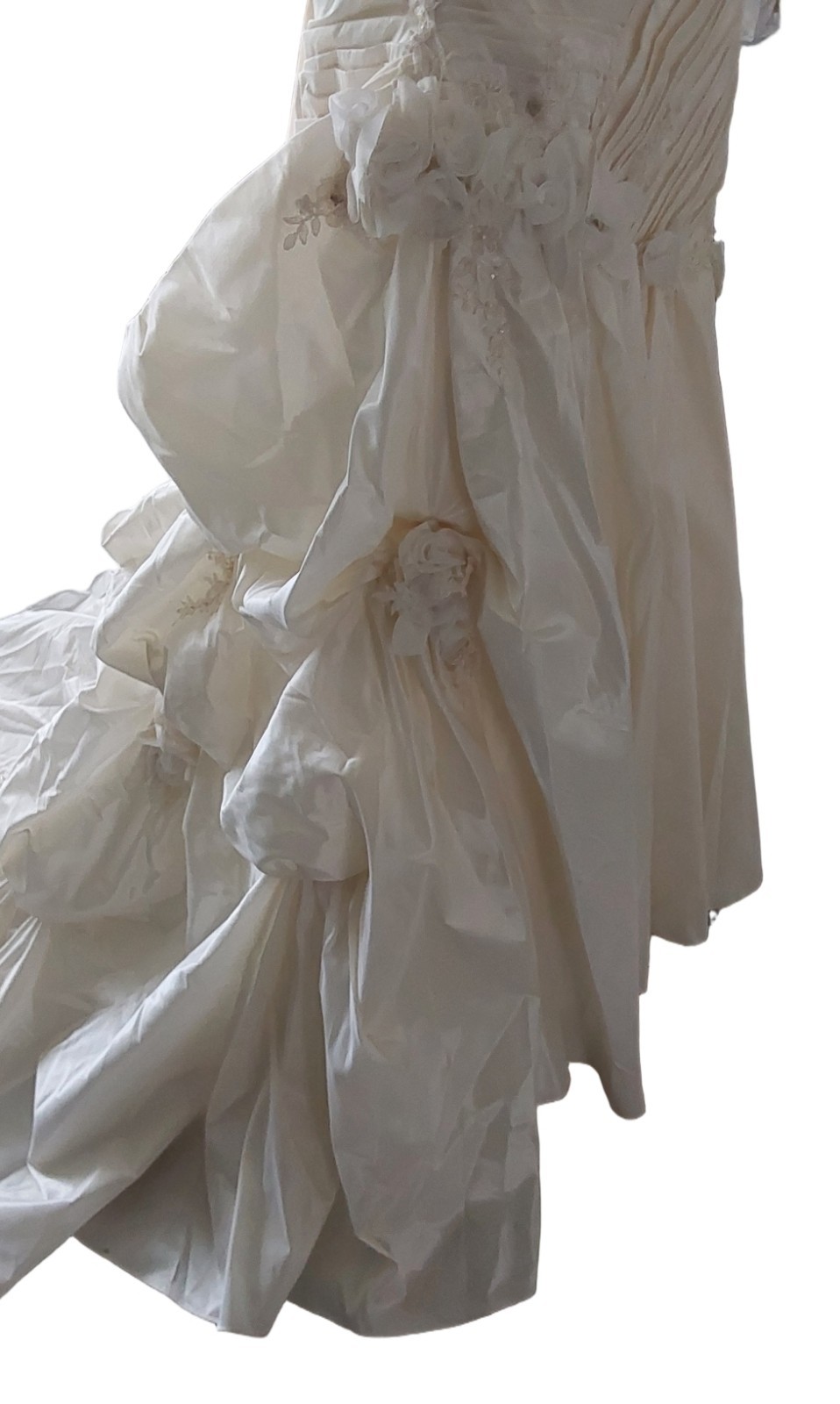 COSMOBELLA MILANO IVORY STRAPLESS WEDDING GOWN SIZE 10