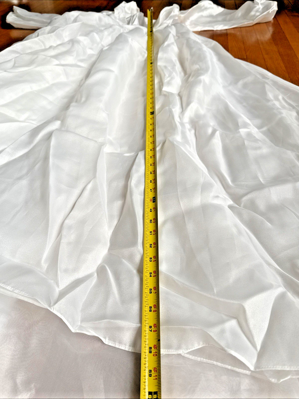 Unbranded Wedding Dress w/ Slip Dress Size 4/6 Long Balloon Sleeves