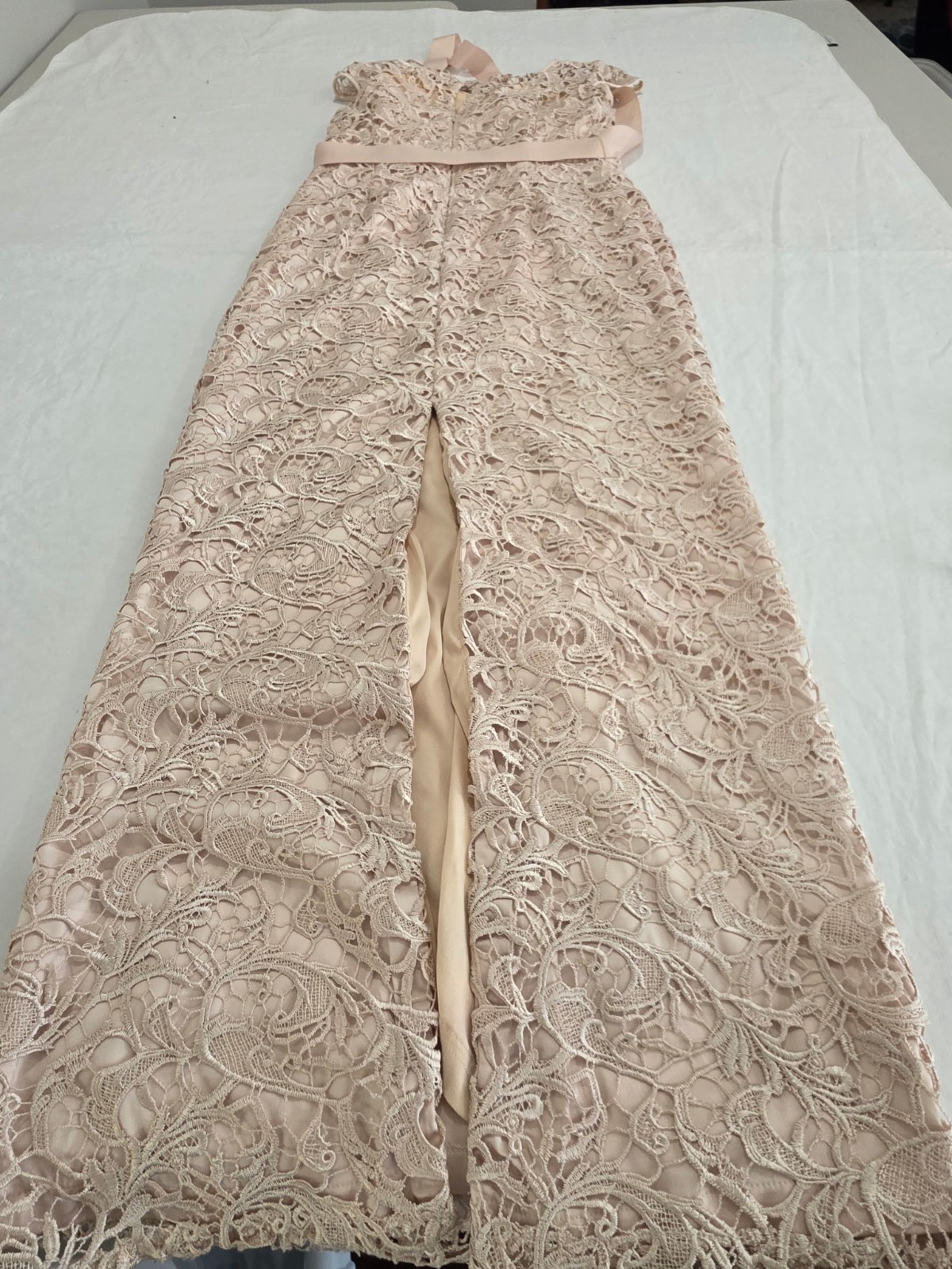 Adrianna Papell Women’s Champagne Size 12 Wedding Guest or Cocktail Dress