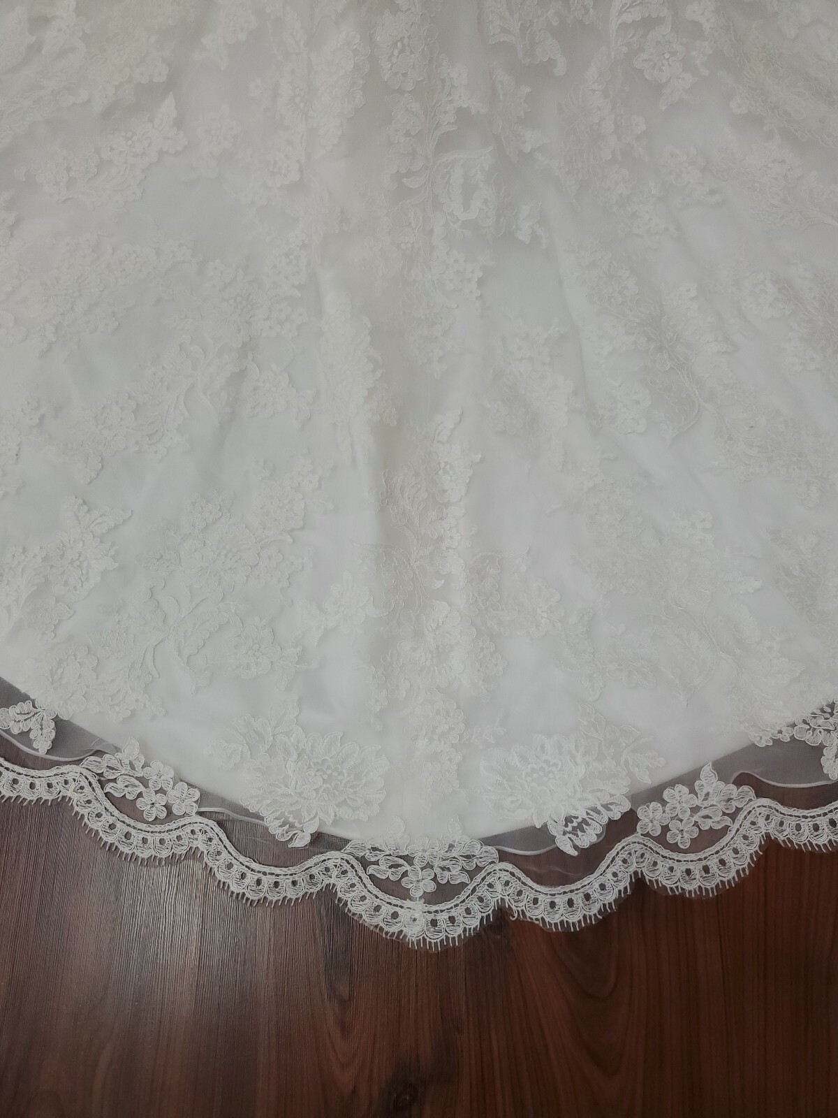 NEW Karelina Sposa Marys Bridal C8040 Trumpet Fit Flare Lace Wedding Dress Ivory