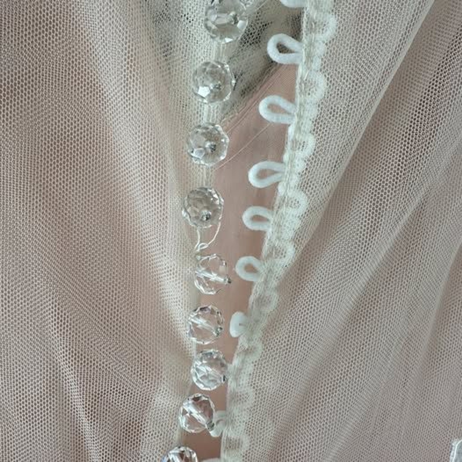 Floral White Wedding Dress with Pink Underlayer