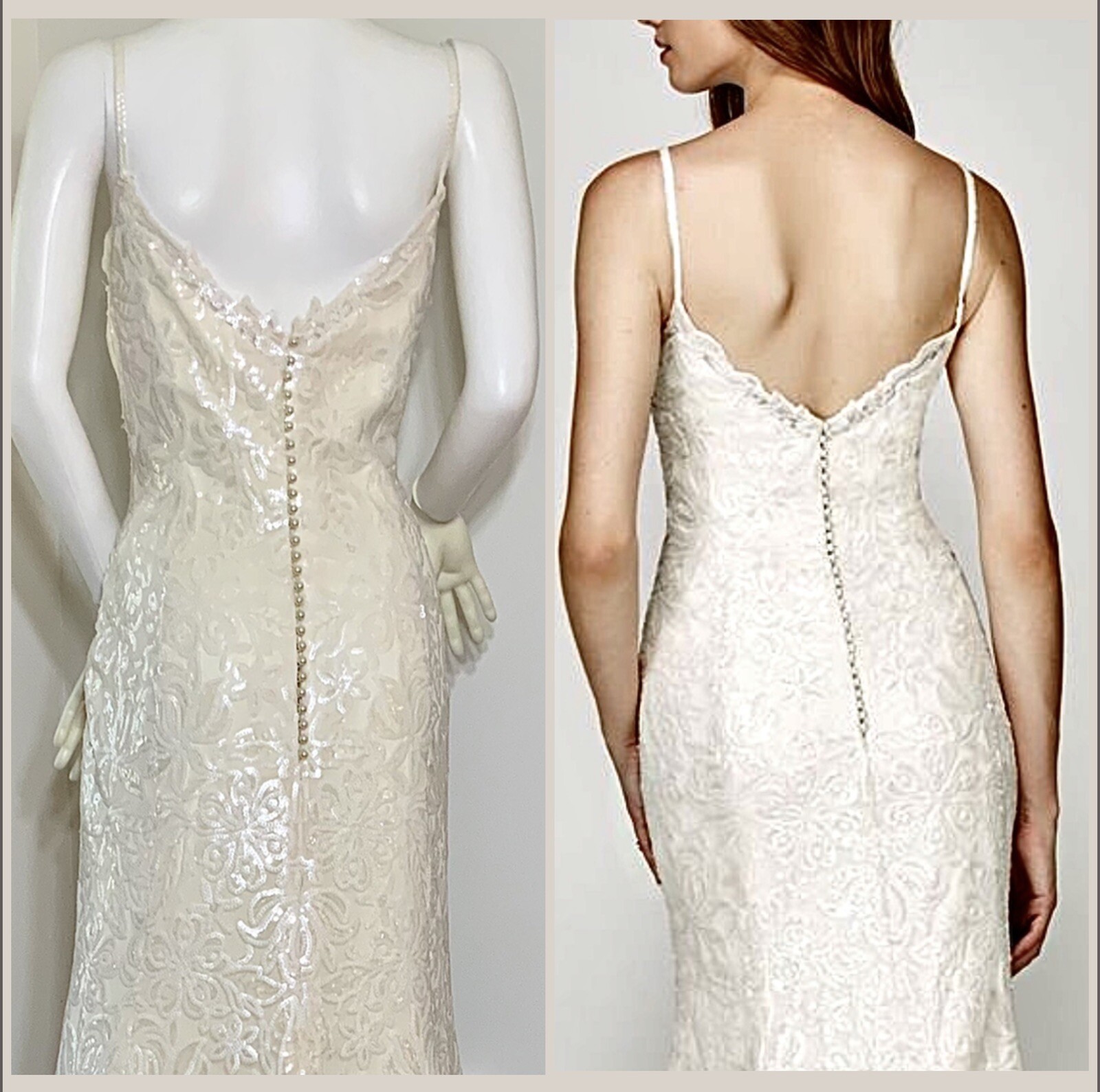 Willowby by Watters Fully Lace Pearl Button Seychelles Wedding Gown/Dress Size M
