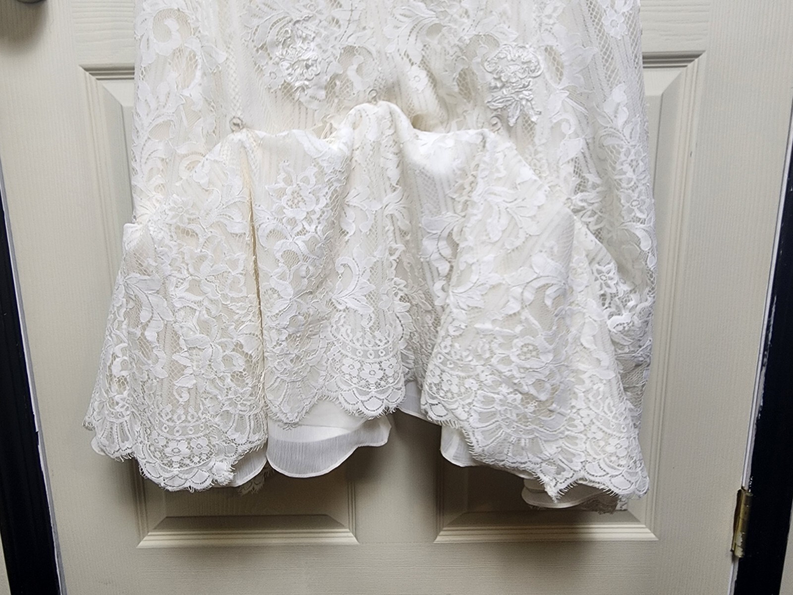Melissa Sweet High-Neck Halter Sheath Wedding Dress (Retail $980) – Size 8 (6)