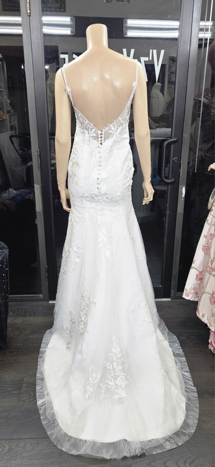 Unbranded Ivory Sweetheart neckline Lace Wedding Dress sz 4