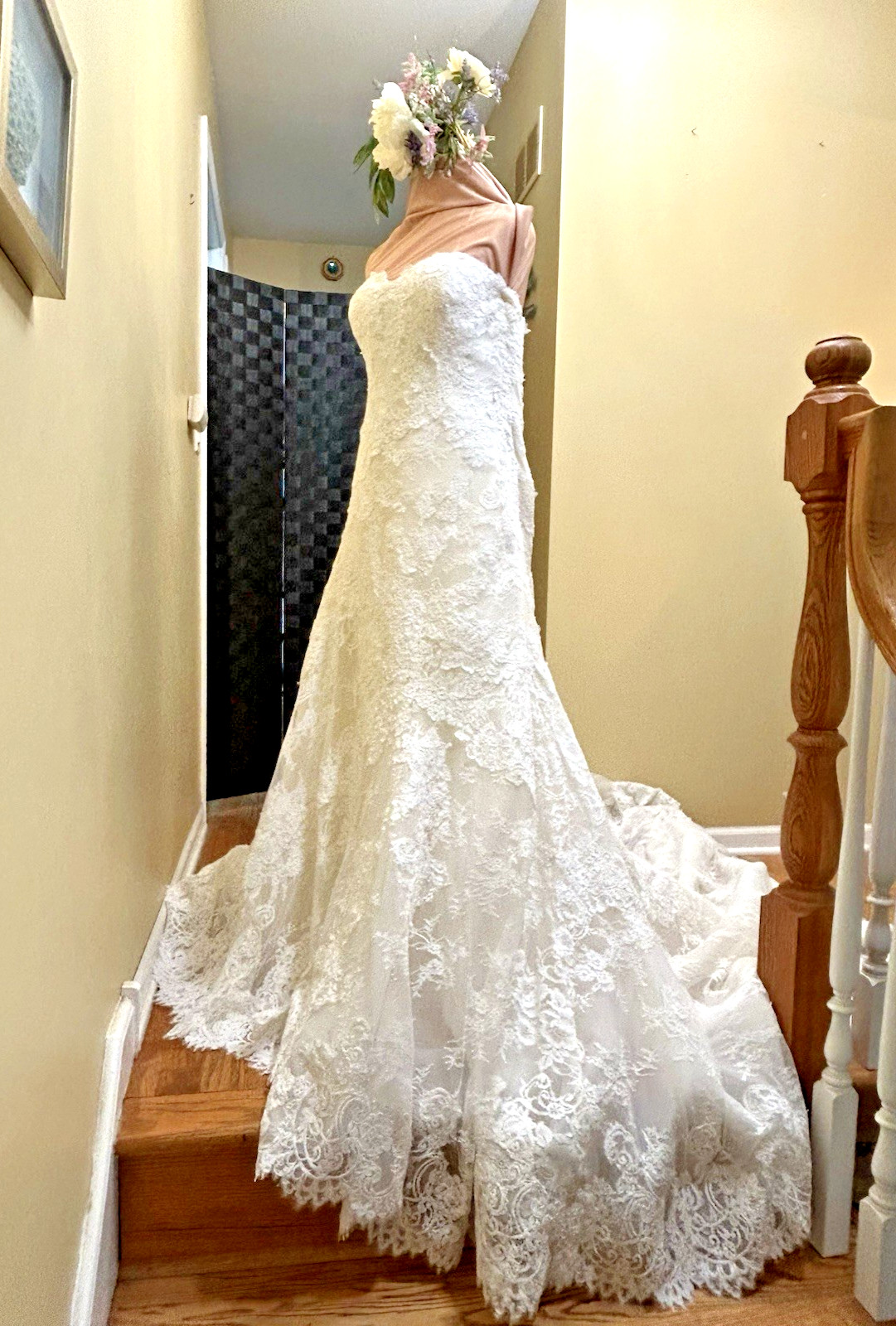 Pronovias Tisha Off White Wedding Dress with Tag Size 16