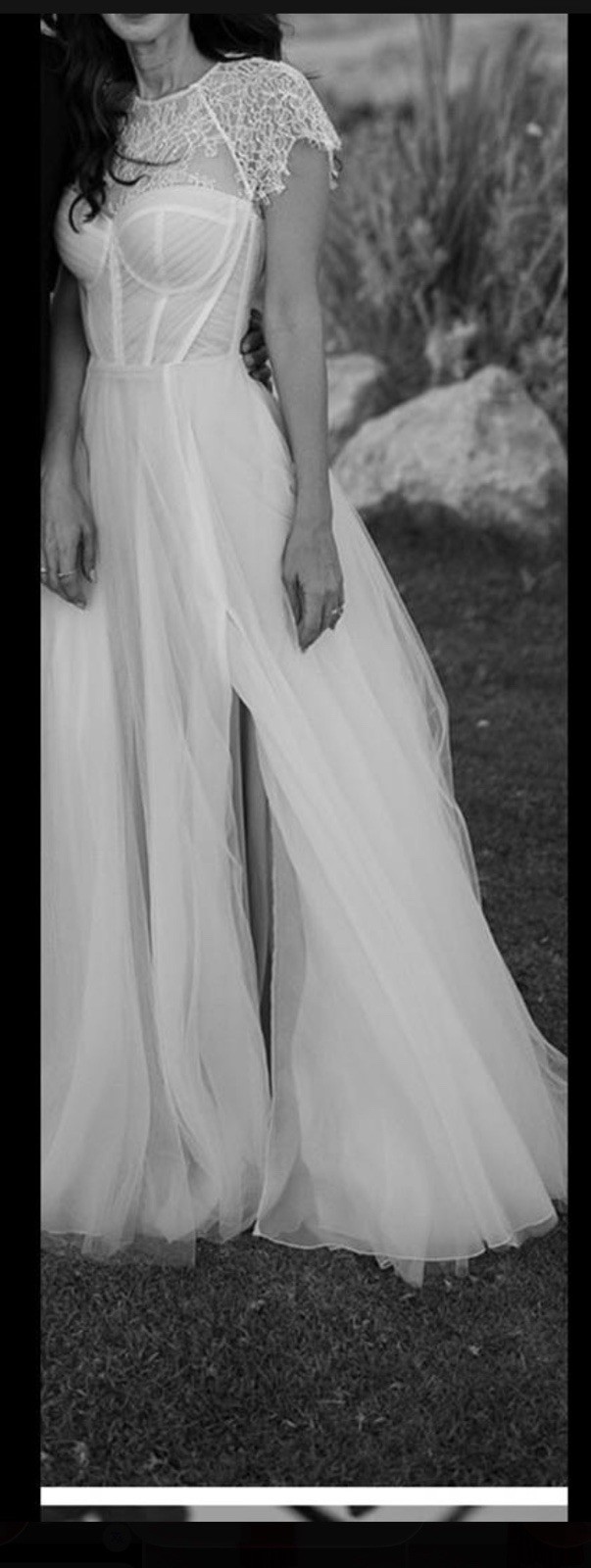 Lace Wedding Dress Size 2 White Bridal Gown